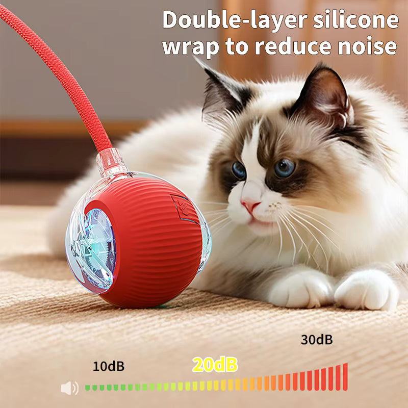 Lilly – Smart Interaktiv Katt och hund leksak med Elektrisk Rörelse  Självgående Speedy Tail Boll för Aktiv Lek