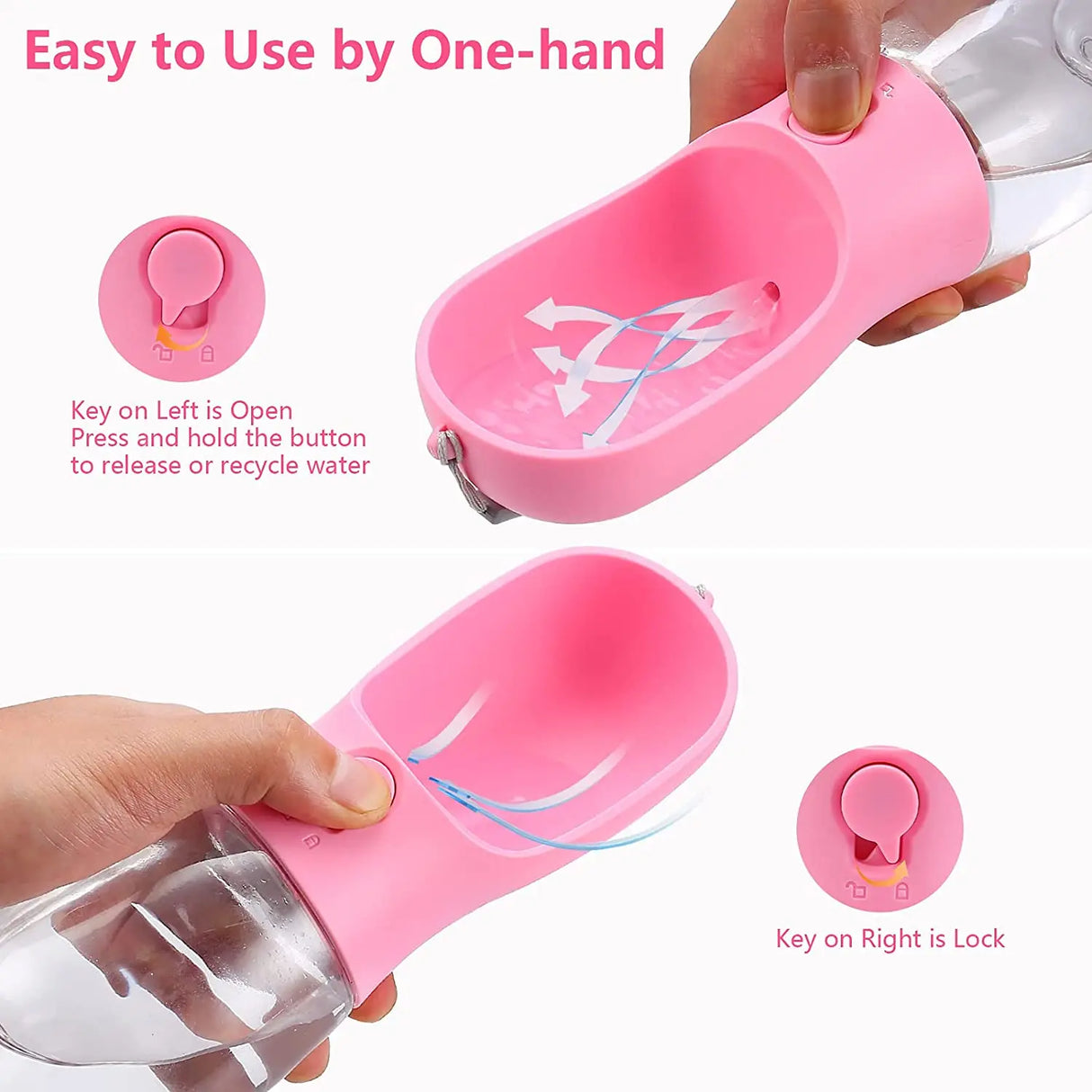 Sigge - Portabel vattenflaska och matare för hundar