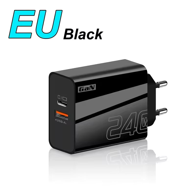 Sven- Är 240W perfekt till ladd station USB Typ C Laddare PD snabb laddning Telefon QC 3.0 Snabbladdare För iPhone 17 16Pro