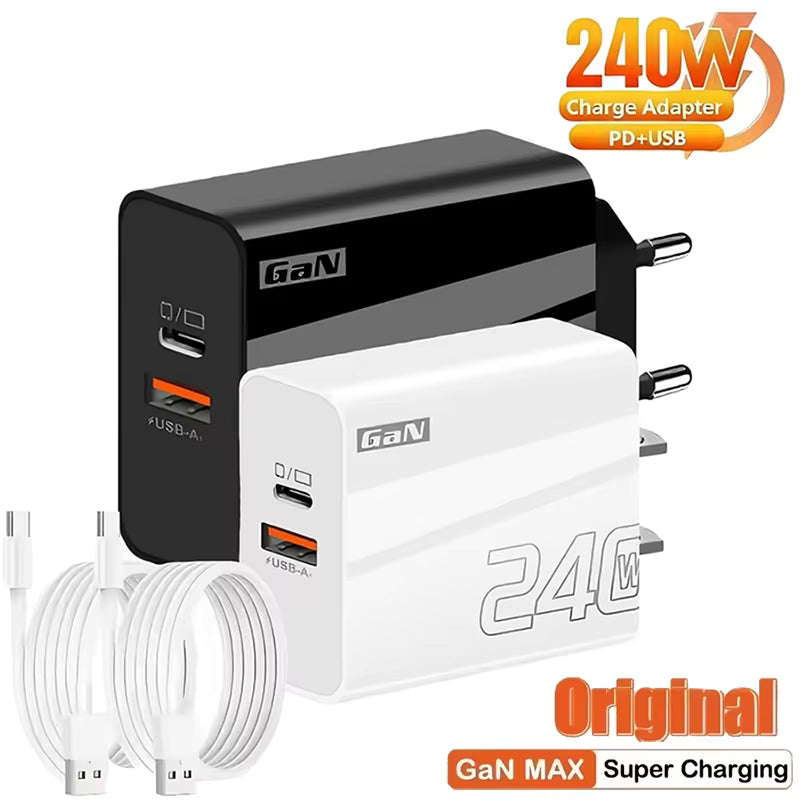Sven- Är 240W perfekt till ladd station USB Typ C Laddare PD snabb laddning Telefon QC 3.0 Snabbladdare För iPhone 17 16Pro