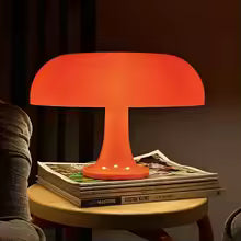 Italiensk designer LED-bordslampa med svamp motiv för sängbord, vardagsrums dekoration, modern minimalistisk skrivbordslampa