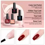 Loren –  Gel nagellack kit med UV/LED-Lampa  komplett manikyrset med primer & semi-permanent gellack