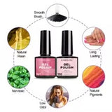 Loren –  Gel nagellack kit med UV/LED-Lampa  komplett manikyrset med primer & semi-permanent gellack